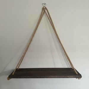 Set of 2 Wooden Hanging Shelves